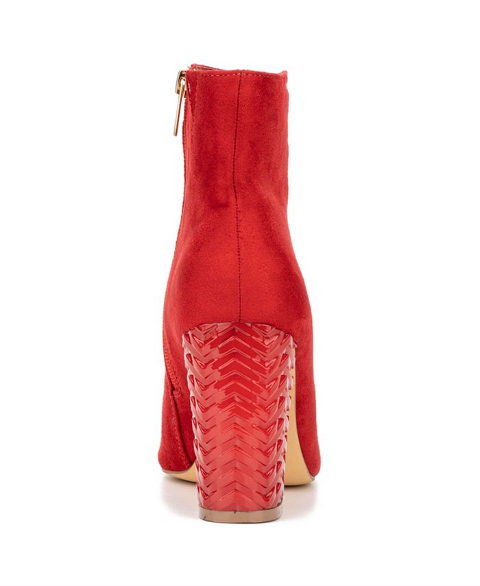 Zhuri New York & Company Women's Ankle Boots, Red