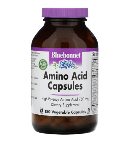 Amino Acids 750 mg 180 Capsules Bluebonnet Nutrition