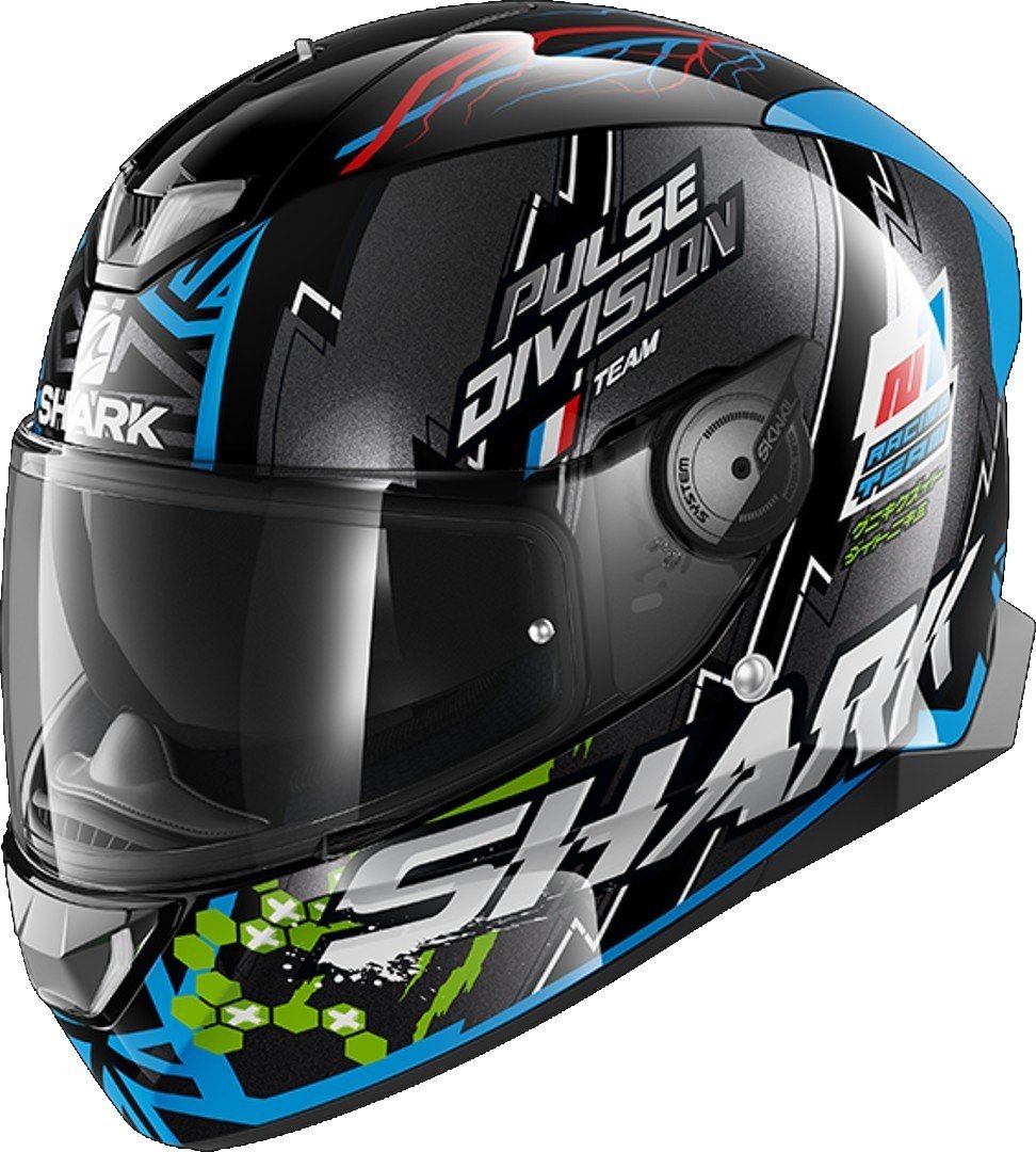 Shark Skwal 2.2 Noxxys helmet with removable liner, black/blue