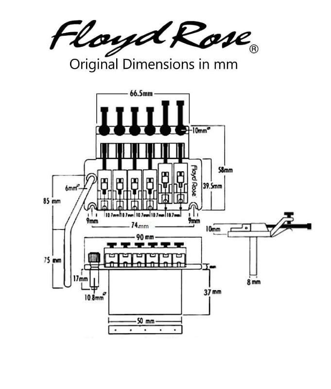 Genuine Floyd Rose Special Series Tremolo, Black Nickel