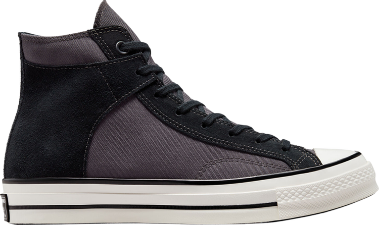 Converse Chuck 70 Crafted Canvas High Storm Wind Sneakers, Gray