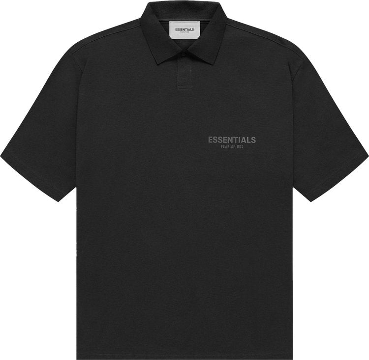 Fear of God Essentials Short-Sleeve Polo 'Stretch Limo' T-Shirt, Black