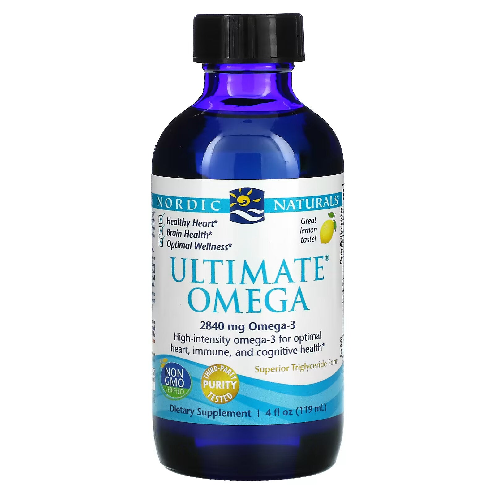 Nordic Naturals, Ultimate Omega، ليمون، 2840 مجم، 4 أونصة سائلة (119 مل)