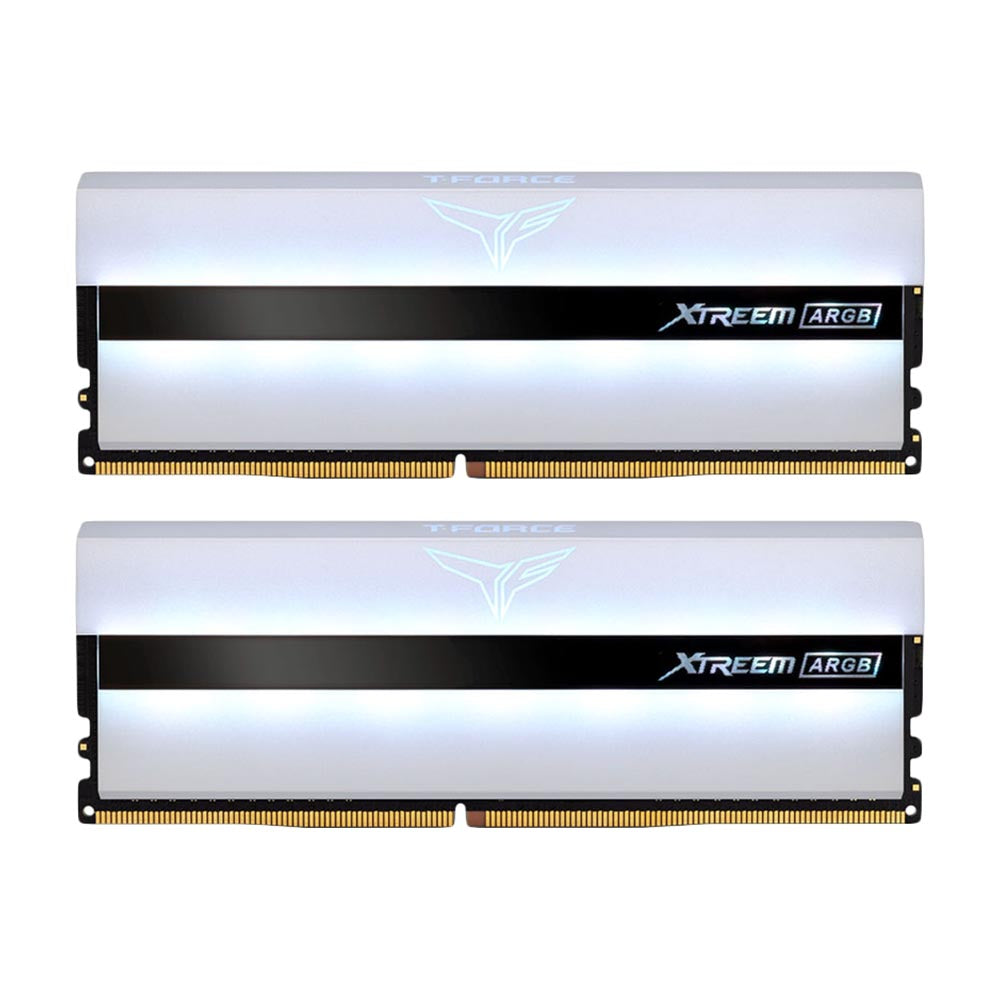 مجموعة ذاكرة RAM Team Group T-Force Xtreem ARGB سعة 32 جيجابايت (2x16)، DIMM DDR4، 3600 ميجاهرتز، TF13D432G3600HC18JDC01