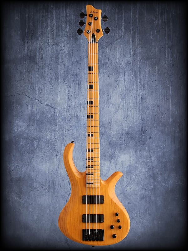 Schecter Riot 5 Session 5-String Bass Guitar Aged Natural Satin SESSRIOT5 ANS