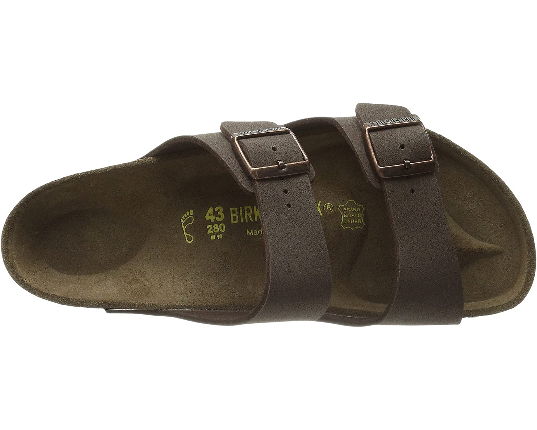 Sandals Arizona - Birkibuc (Unisex) Birkenstock, mocha birkibuc