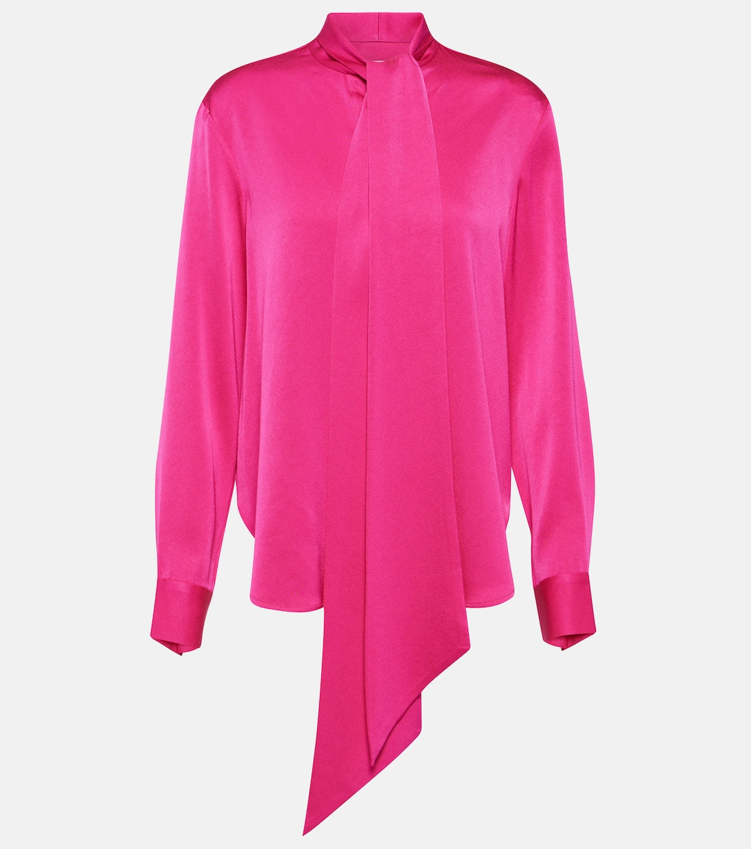 Alex Perry satin crepe blouse, pink