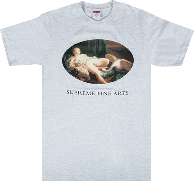 Supreme Leda And The Swan Tee 'Ash Grey' T-Shirt, Gray