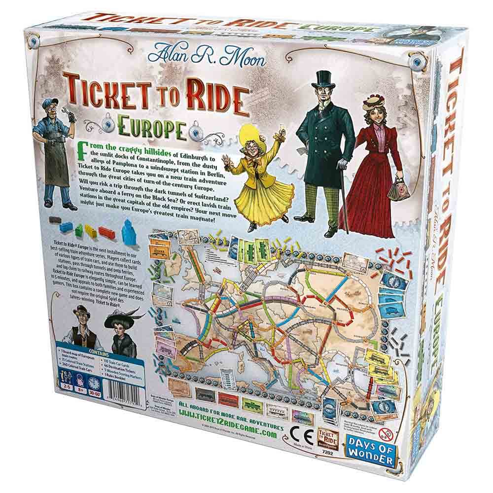 لعبة الطاولة Days of Wonder: Ticket to Ride Europe