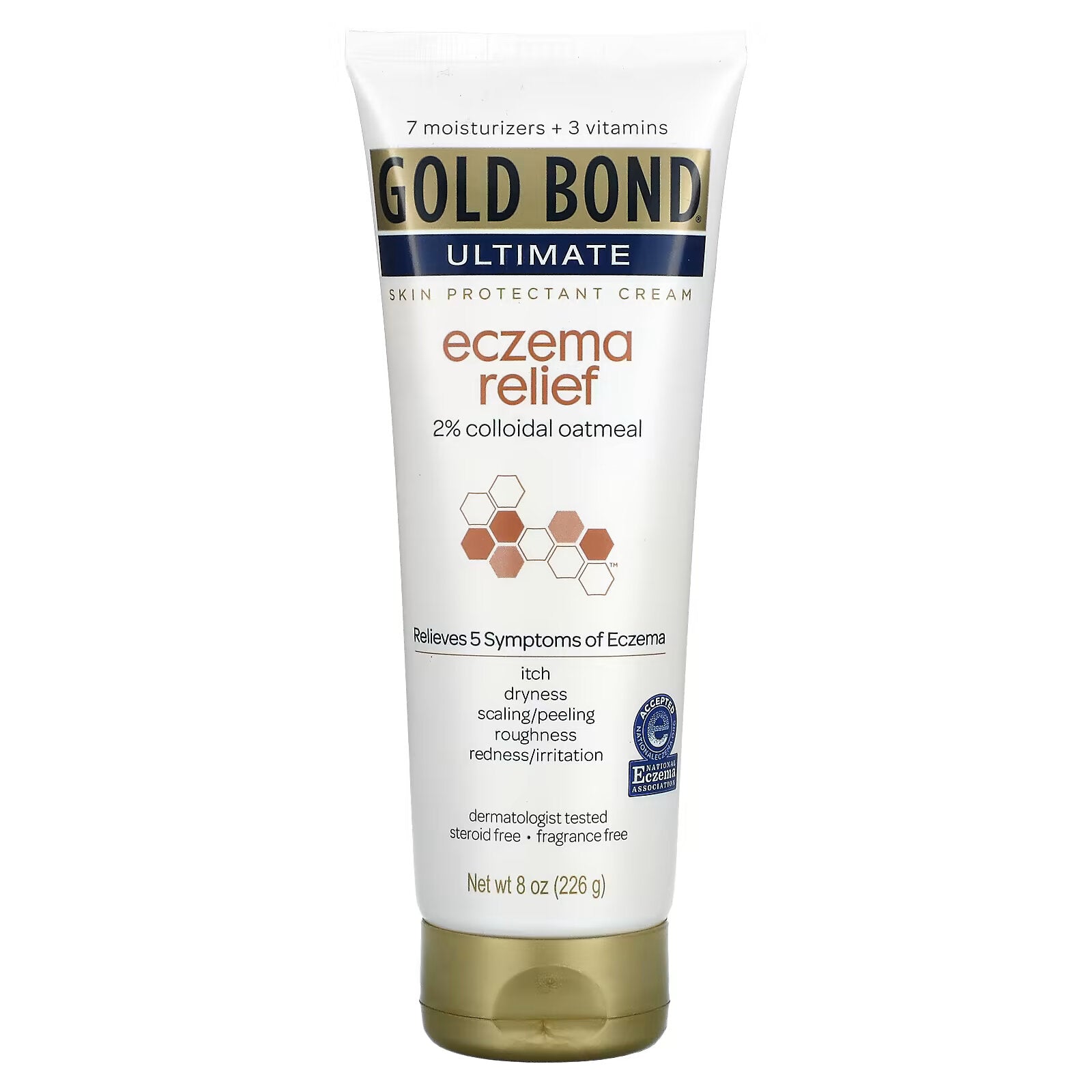 Gold Bond, Ultimate Eczema Relief, Skin Defense Cream, Fragrance-Free, 8 oz (226 g)