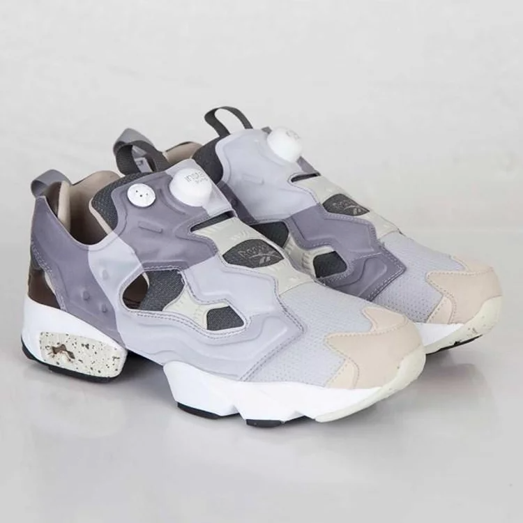 حذاء رياضي Garbstore x instapump fury og Reebok باللون الرمادي