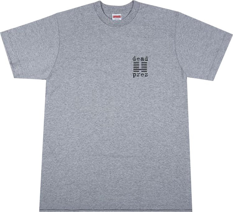 Supreme x Dead Prez Tee 'Grey', Gray