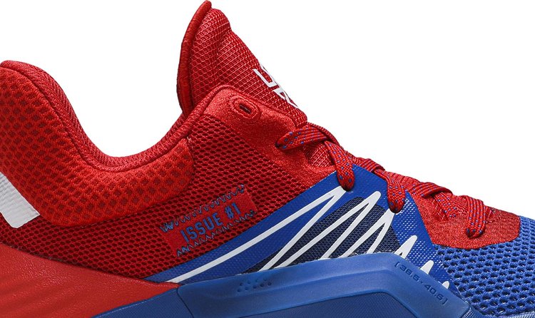 Adidas Marvel x D sneakers. Issue #1 J 'Spiderman', red