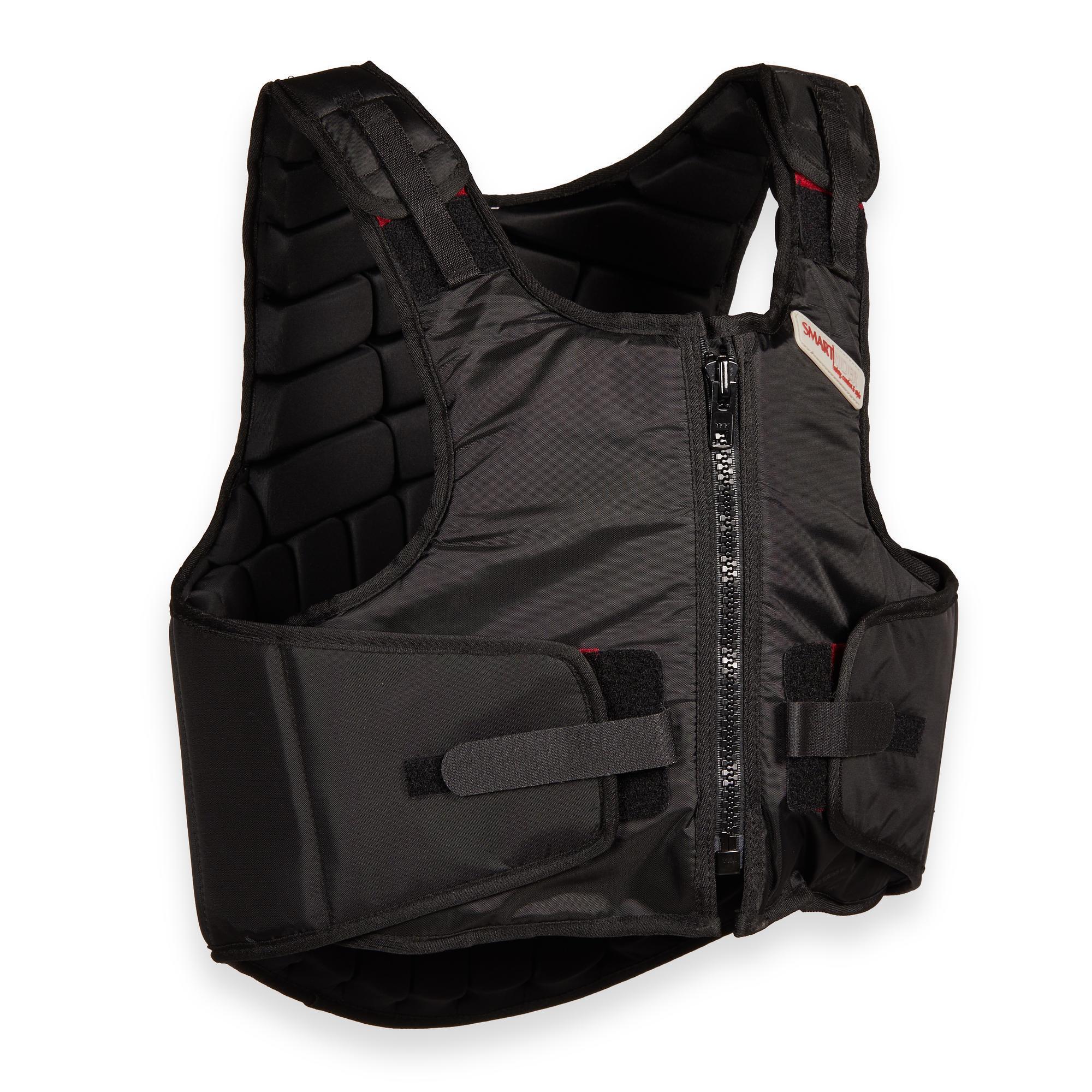 Smart Rider protective vest for riding, black