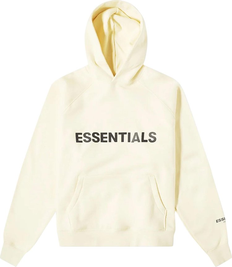 Fear of God Essentials Pullover Hoodie 'Buttercream', cream