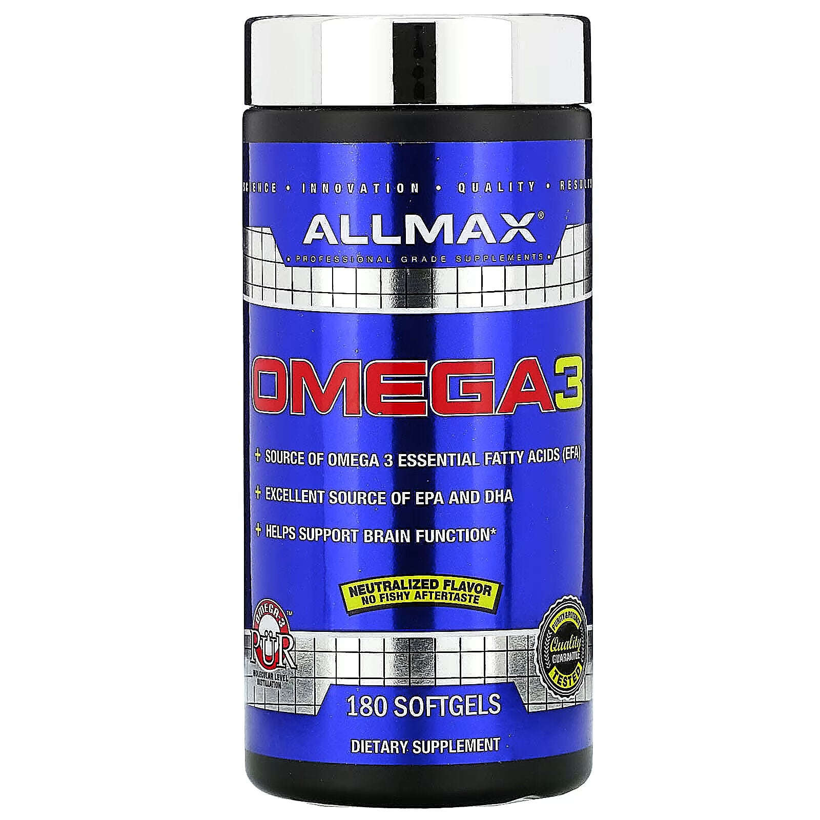 Allmax Omega-3 Fish Oil, 180 Softgels