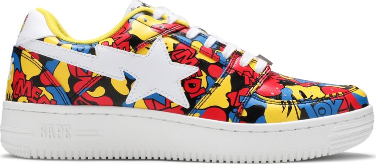 Sneakers Medicom Toy x Bapesta Low M1 All‑Over Camo, multicolor