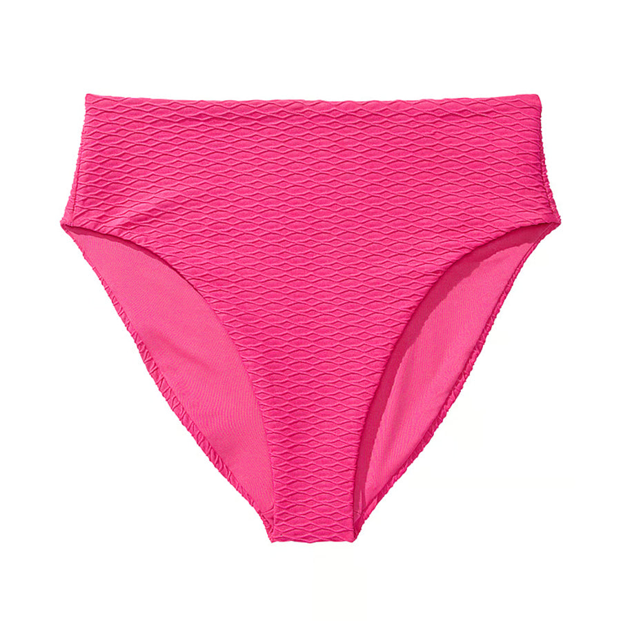 Victoria's Secret Swim Mix & Match High-Waist Full-Coverage Fishnet Bikini Bottom, Pink