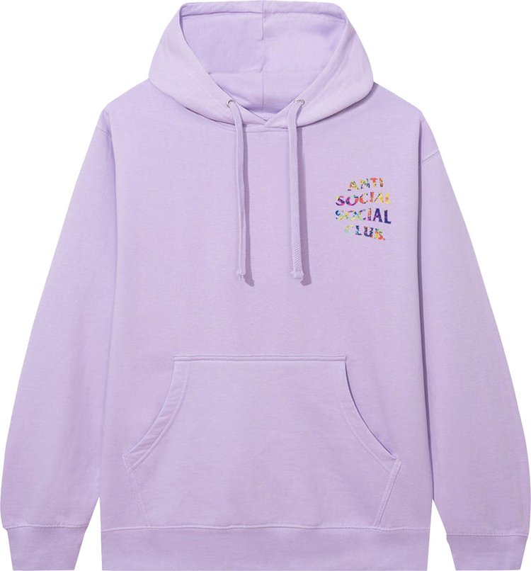 Anti Social Social Club Pedals On the Floor Hoodie 'Lavender', purple