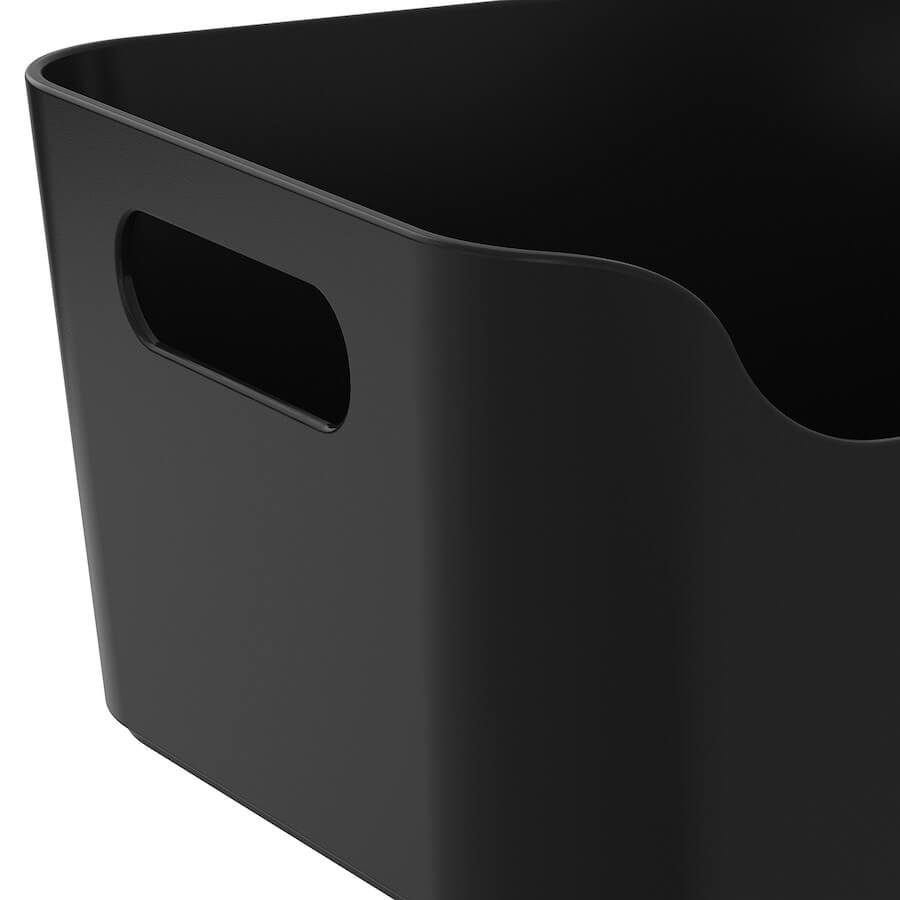 Ikea Uppdatera container 24x17 cm, black