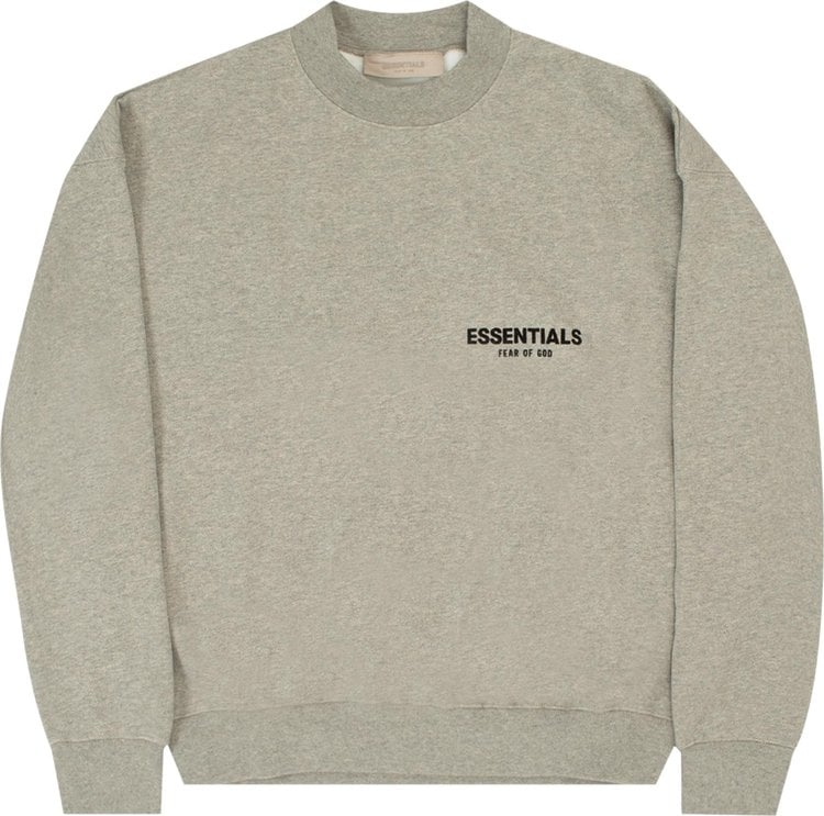 Fear of God Essentials Crewneck 'Dark Oatmeal' Sweatshirt, Gray