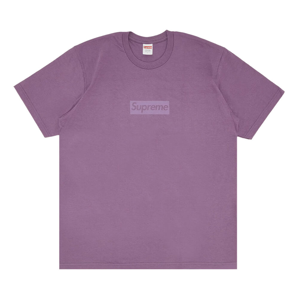 تي شيرت Supreme Tonal Box Logo، أرجواني باهت