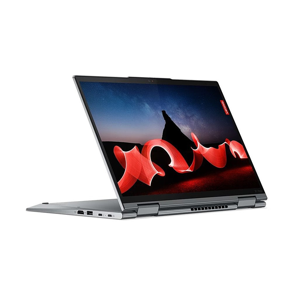 كمبيوتر محمول قابل للتحويل Lenovo Think Pad X1 Yoga Gen 8، 14 بوصة، 16 جيجابايت/256 جيجابايت، i5-1335U، Intel Iris Xe، لوحة مفاتيح إنجليزية رمادية