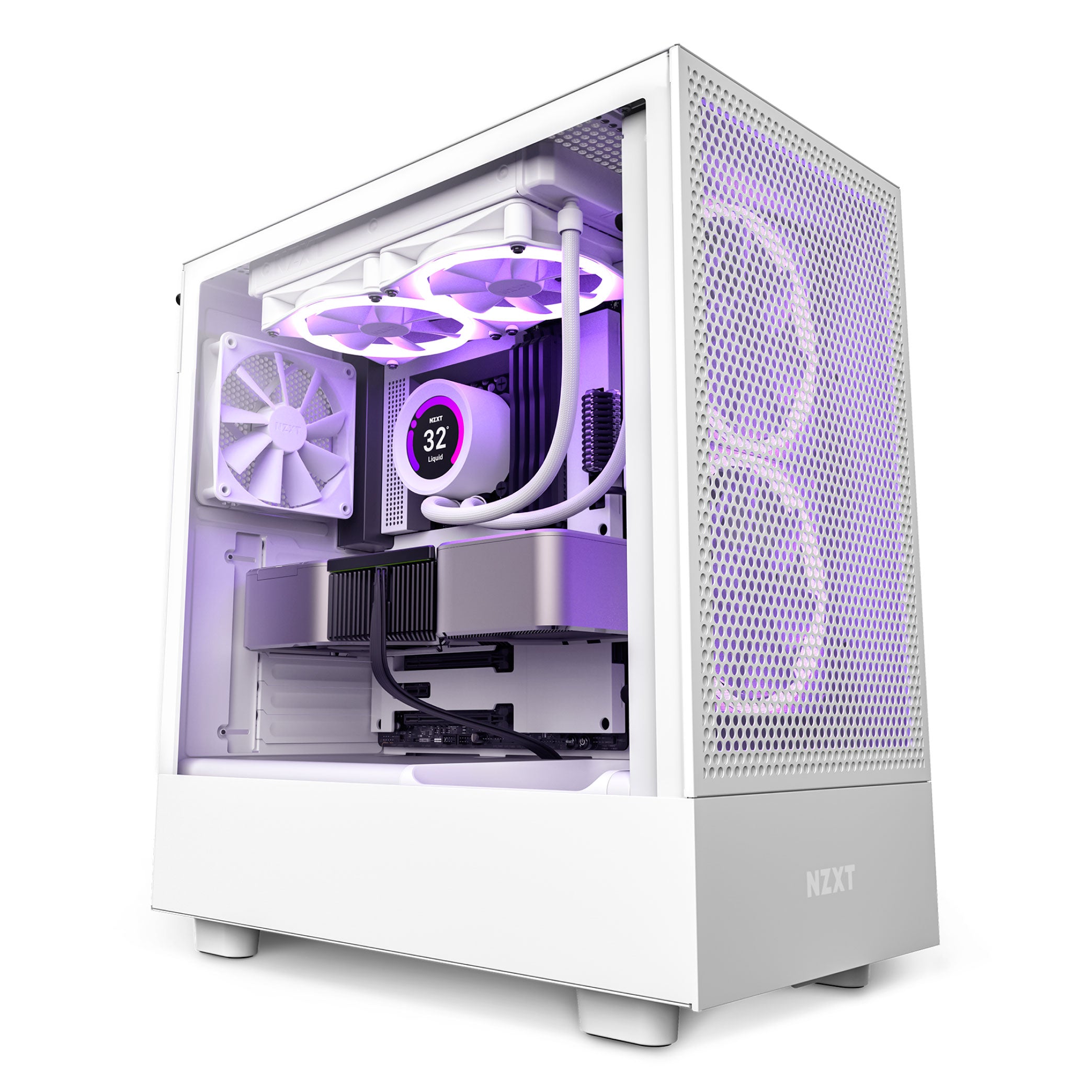 Case NZXT H5 Flow, Mid Tower, white