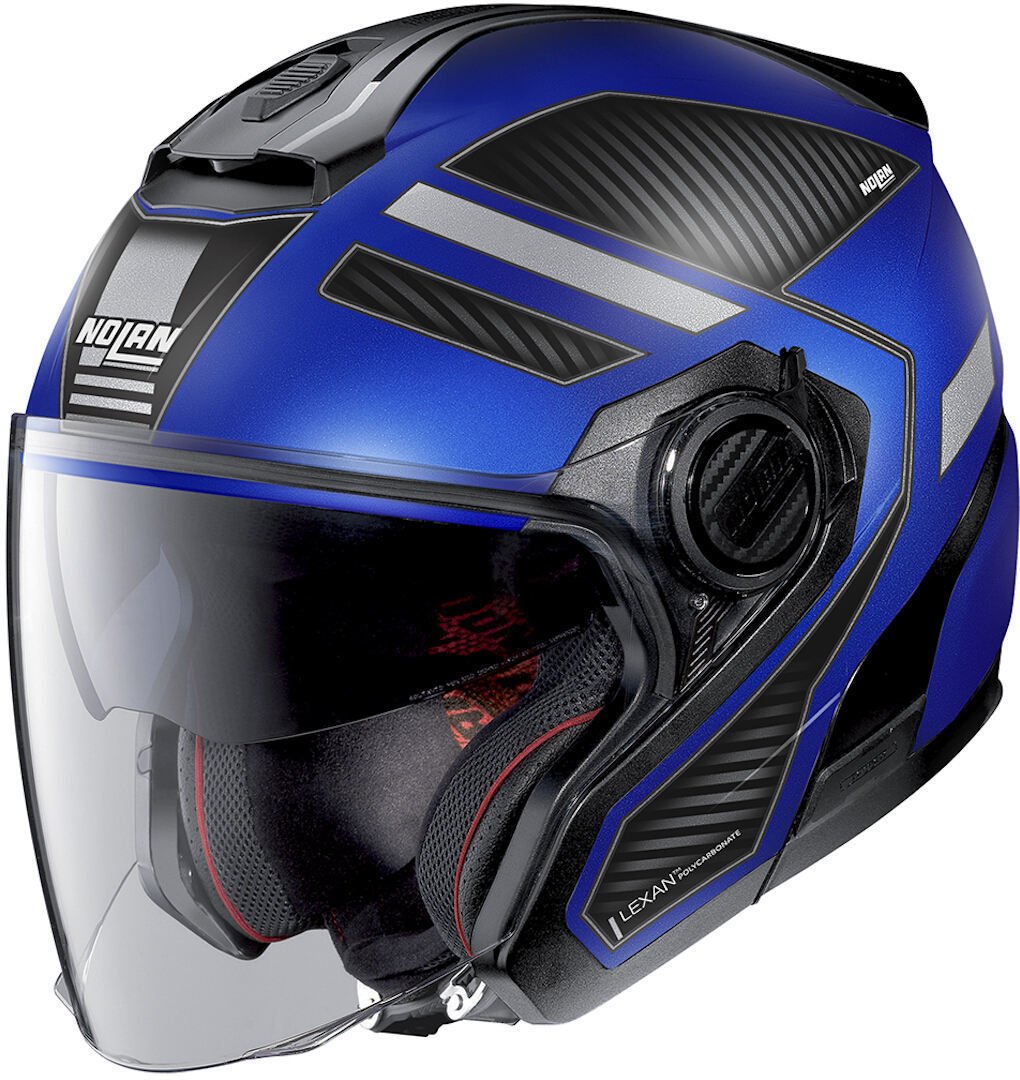 Nolan N40-5 Beltway N-Com jet helmet, blue/black