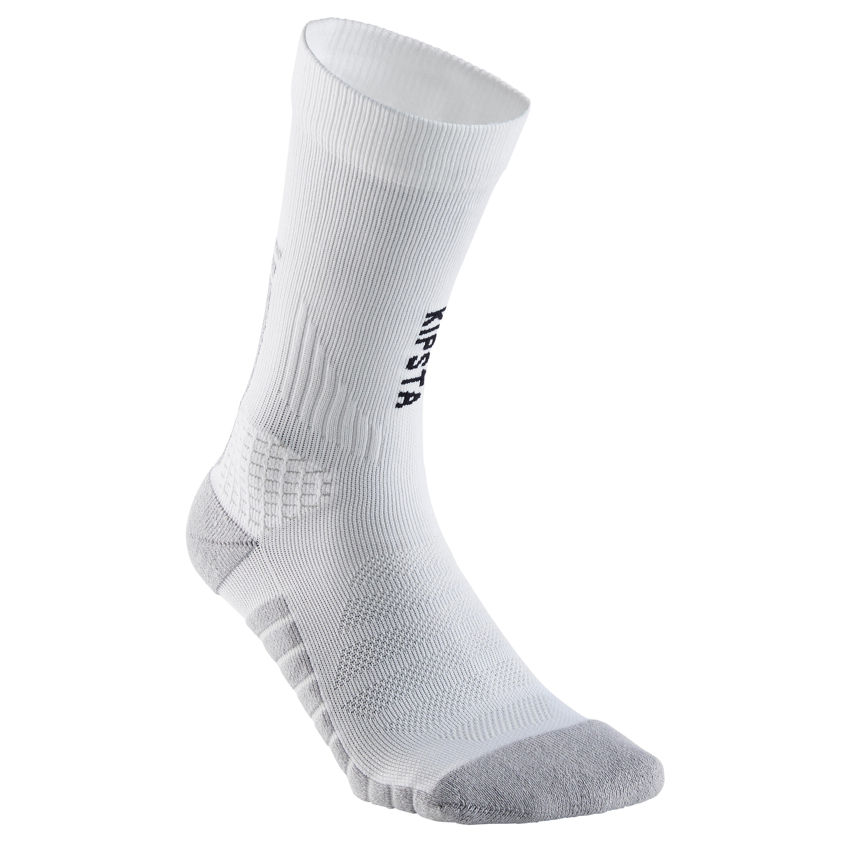 Mid-height white football sports socks KIPSTA, white