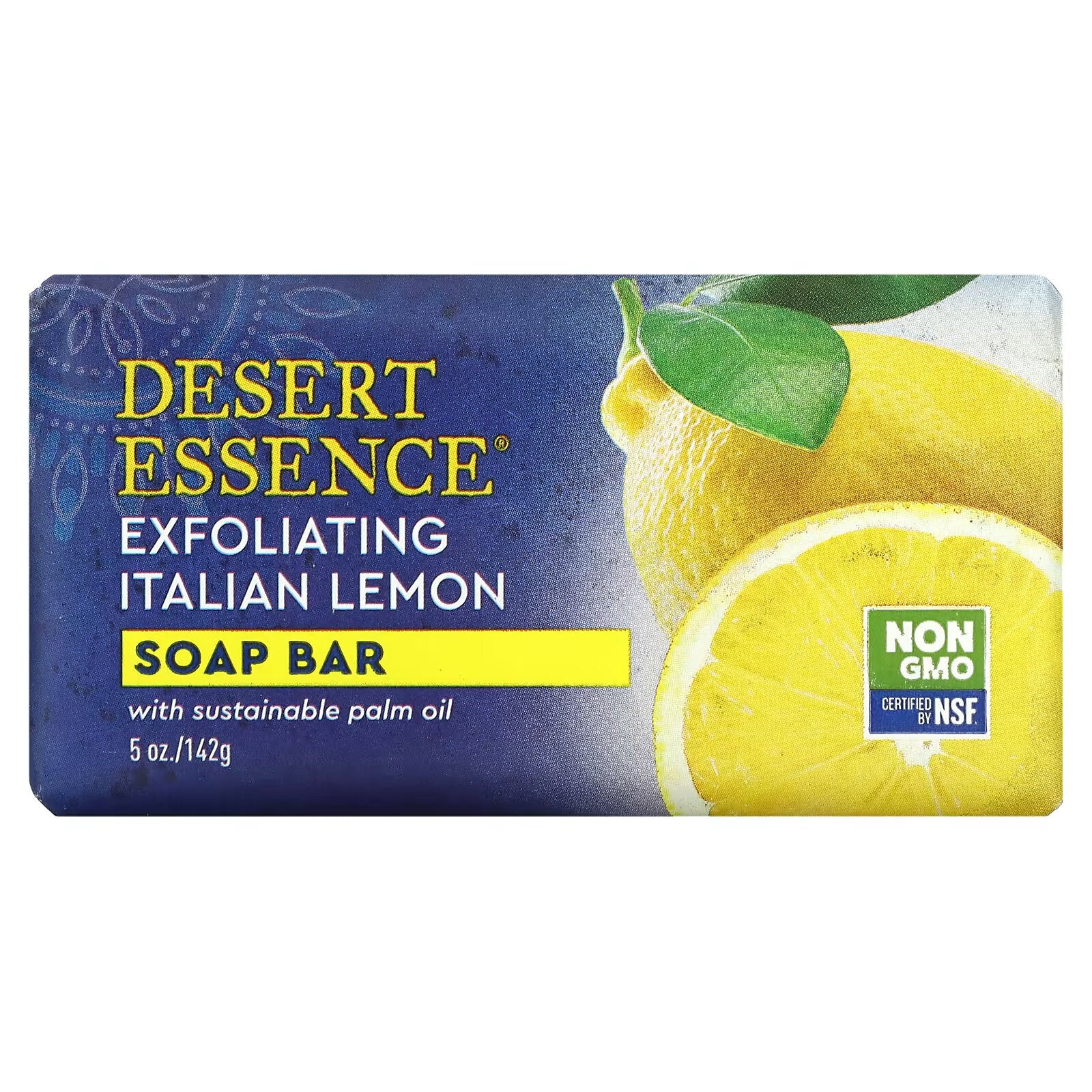 Desert Essence, Italian Lemon Soap, Exfoliating, 5 oz (142 g)