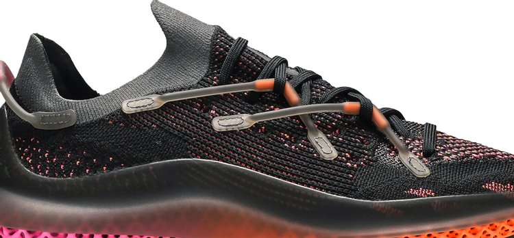 Adidas 4D Fusio 'Black Orange Pink' sneakers, black