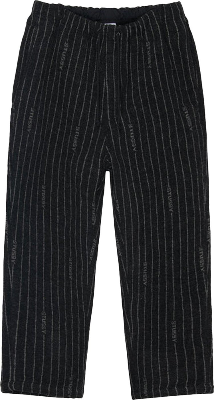 Stussy x Nike Stripe Wool Pant 'Black', black