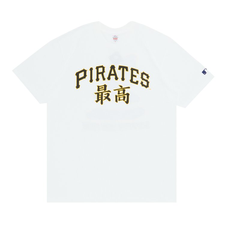 تي شيرت Supreme x MLB Kanji Teams - Pirates 'White'، أبيض