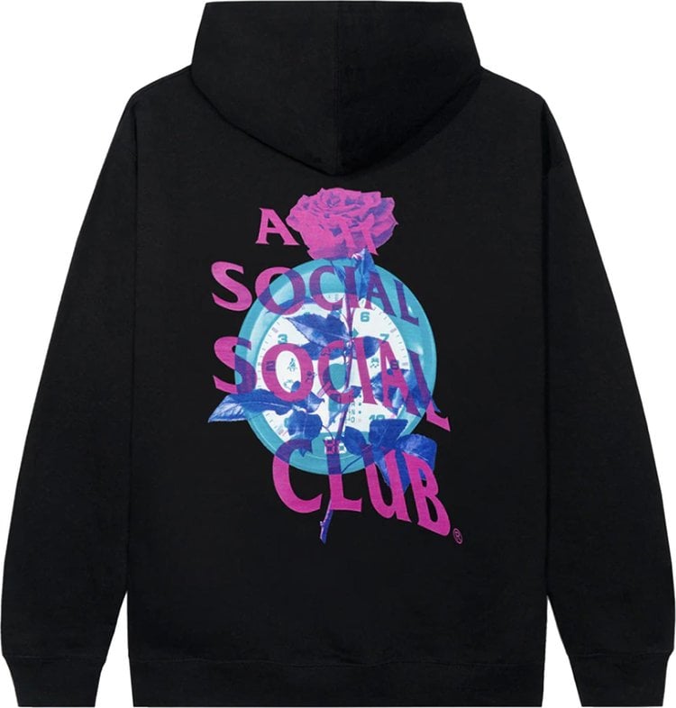 Anti Social Social Club Out Of Time Hoodie 'Black'