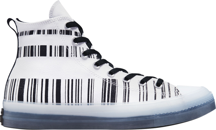 Converse Chuck Taylor All Star CX High Translucent Barcode sneakers, white