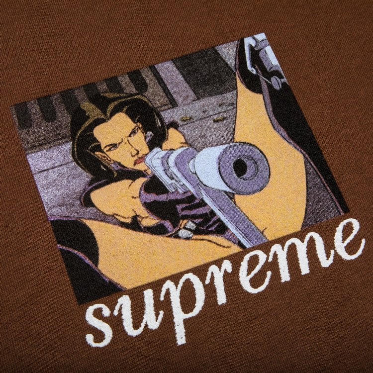 Supreme Aeon Flux Gun Tee 'Brown', Brown