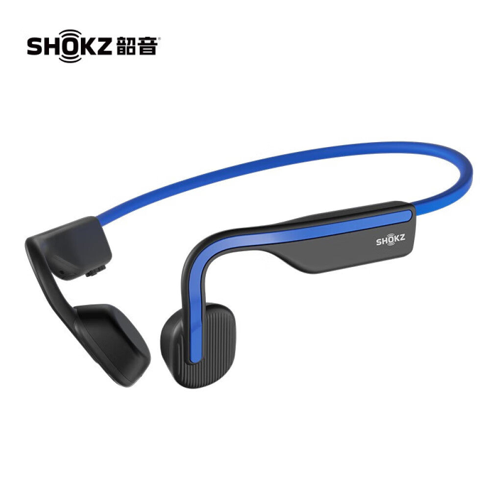 سماعات رأس Shokz OpenMove اللاسلكية للتوصيل العظمي، باللون الأزرق