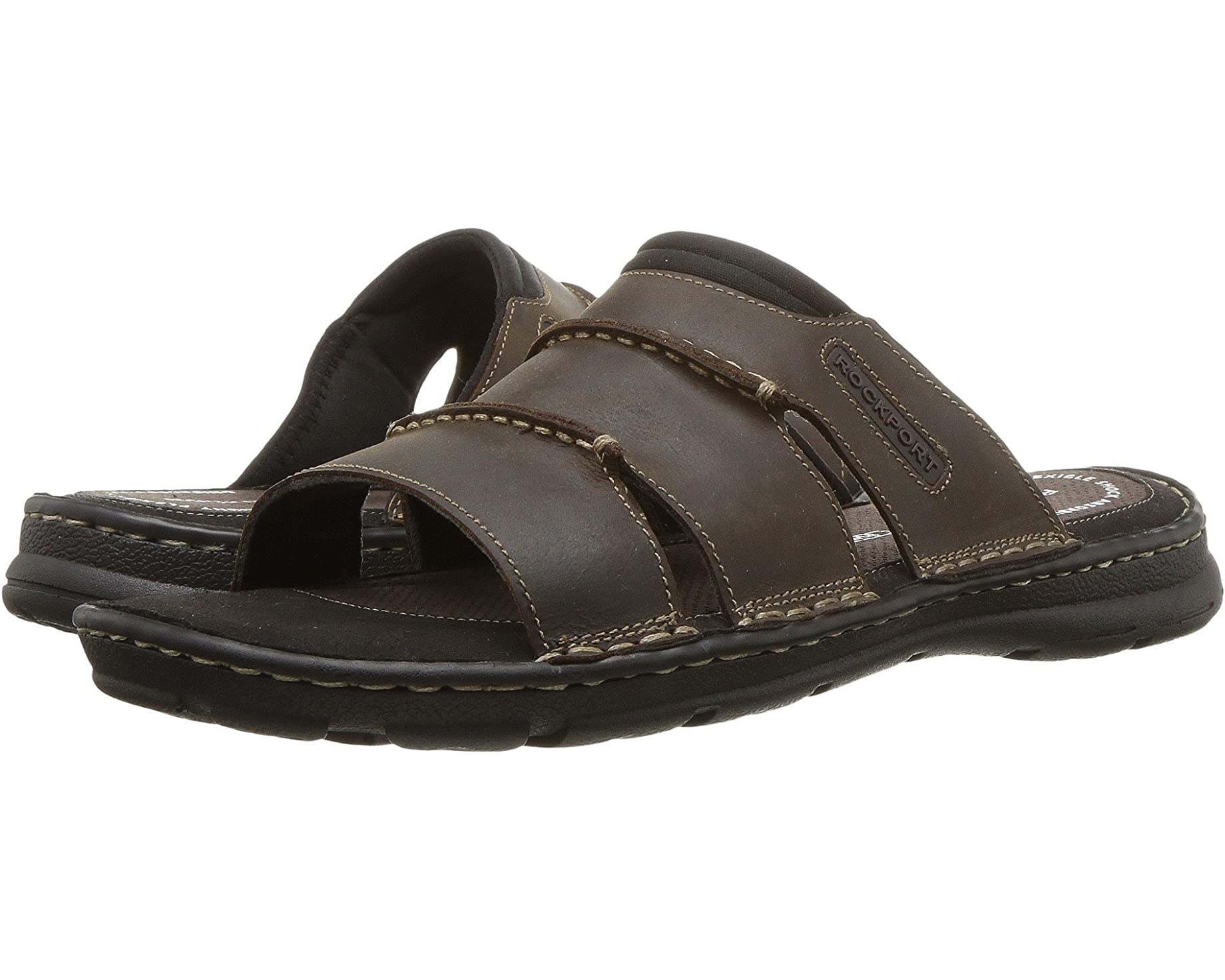 Darwyn Slide Rockport sandals, brown