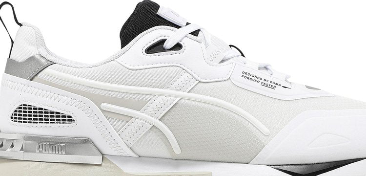 حذاء رياضي Puma Mirage Tech Core باللون الأبيض والرمادي والبنفسجي، أبيض