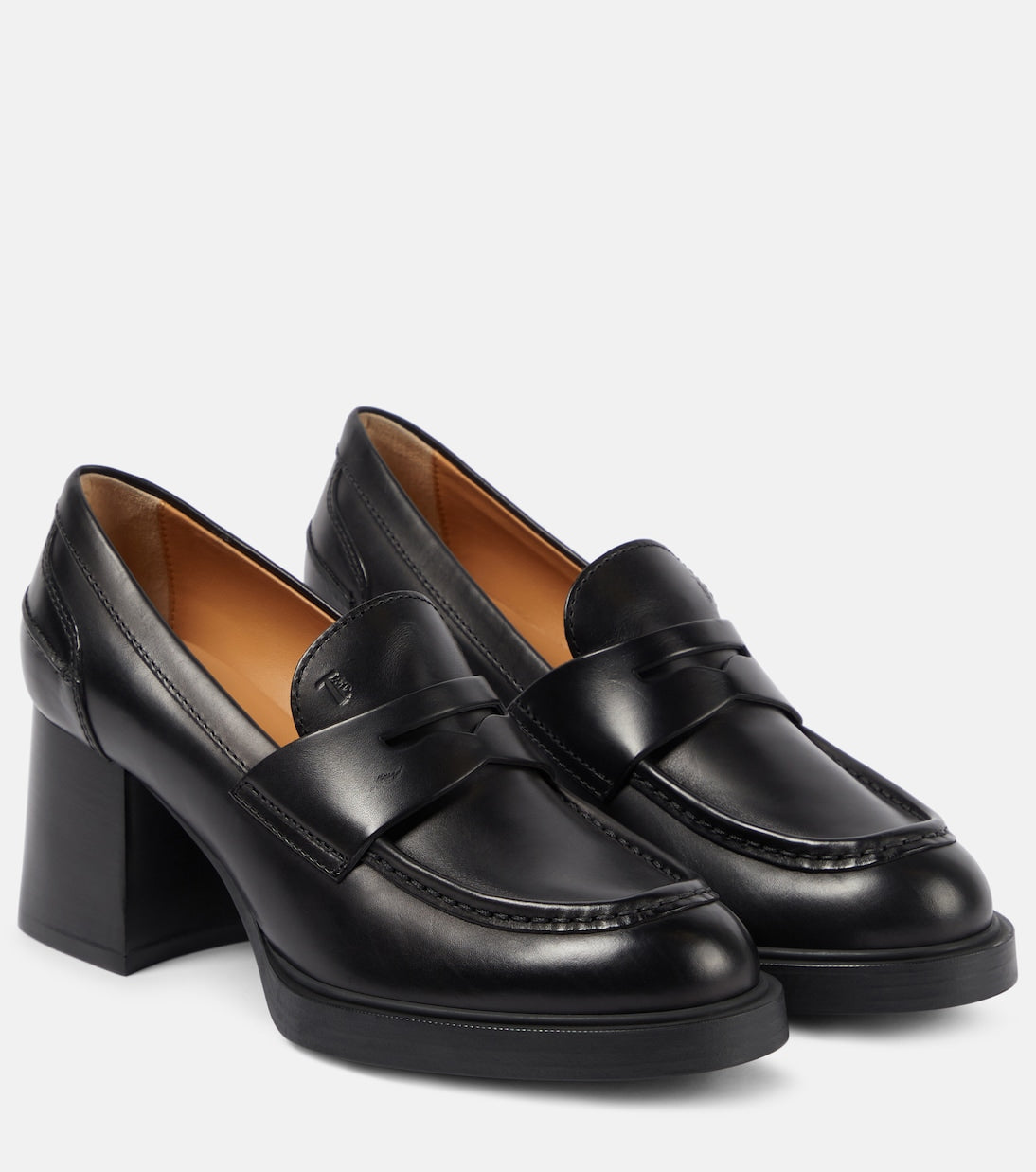 Tod'S leather loafers, black