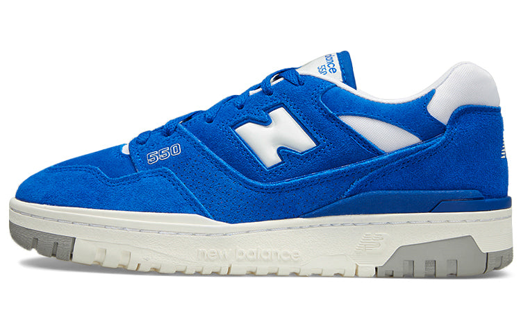 New Balance NB 550 Vintage Unisex Sneakers, Blue/White