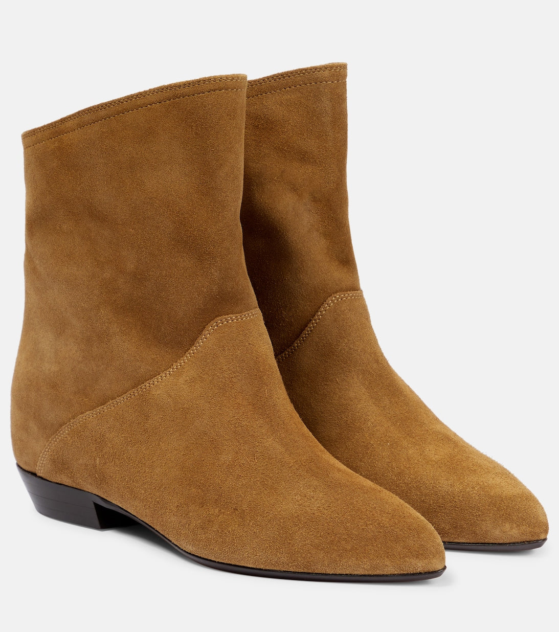 Solvan Isabel Marant suede ankle boots, beige