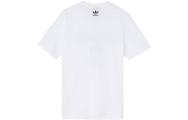 تي شيرت adidas originals x HUMAN MADE Crossover SSL Tee كاجوال رياضي بأكمام قصيرة أبيض، أبيض