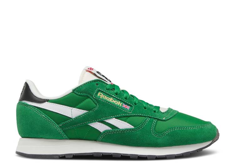 حذاء Reebok CLASSIC LEATHER 'HUMAN RIGHTS NOW!' - GLEN GREEN، باللون الأخضر