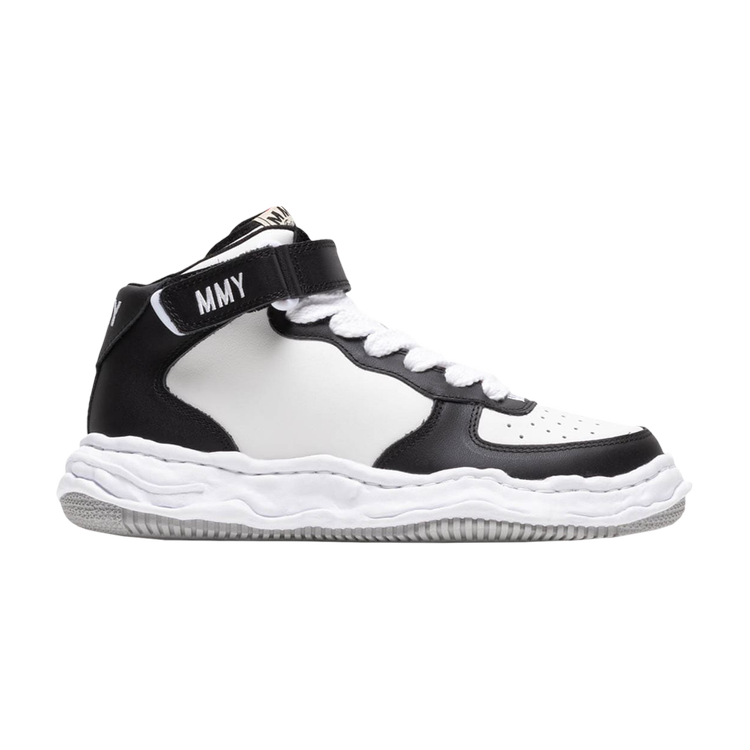 Maison Mihara Yasuhiro Wayne OG Sole Leather High 'Black White' Sneakers, White