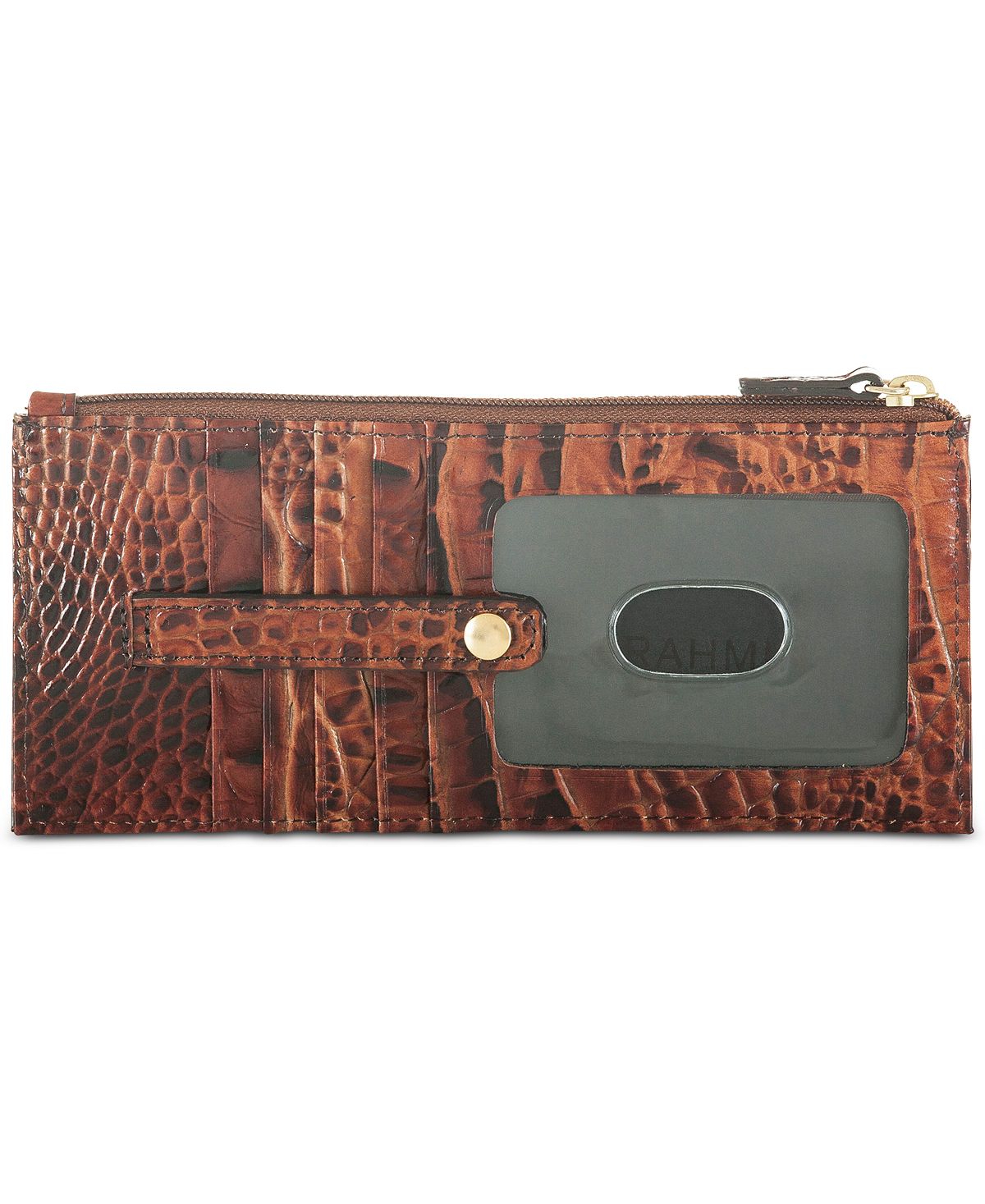 Melbourne Brahmin Embossed Leather Credit Card Wallet