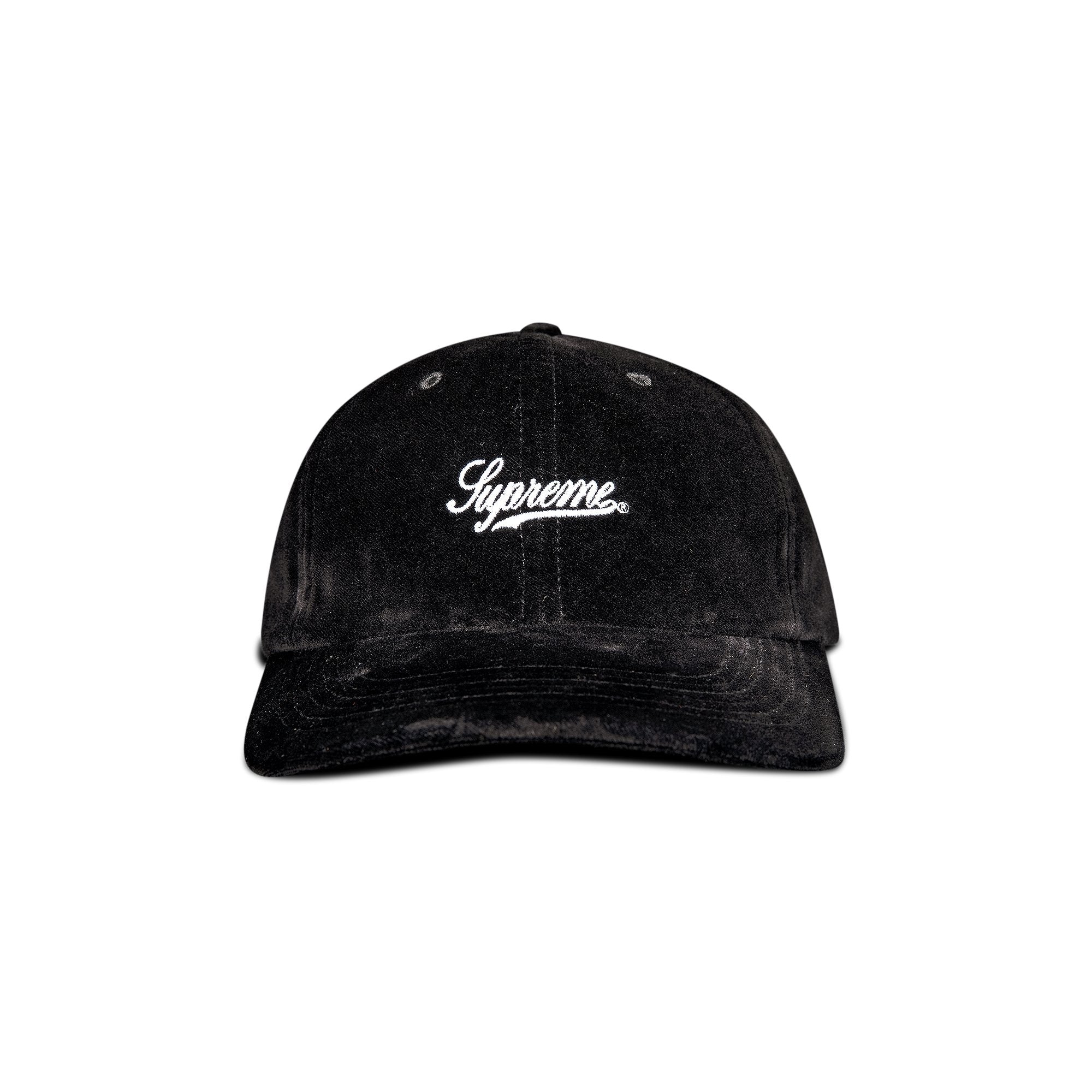 Supreme Velvet 2 Tone 6 Panel Black