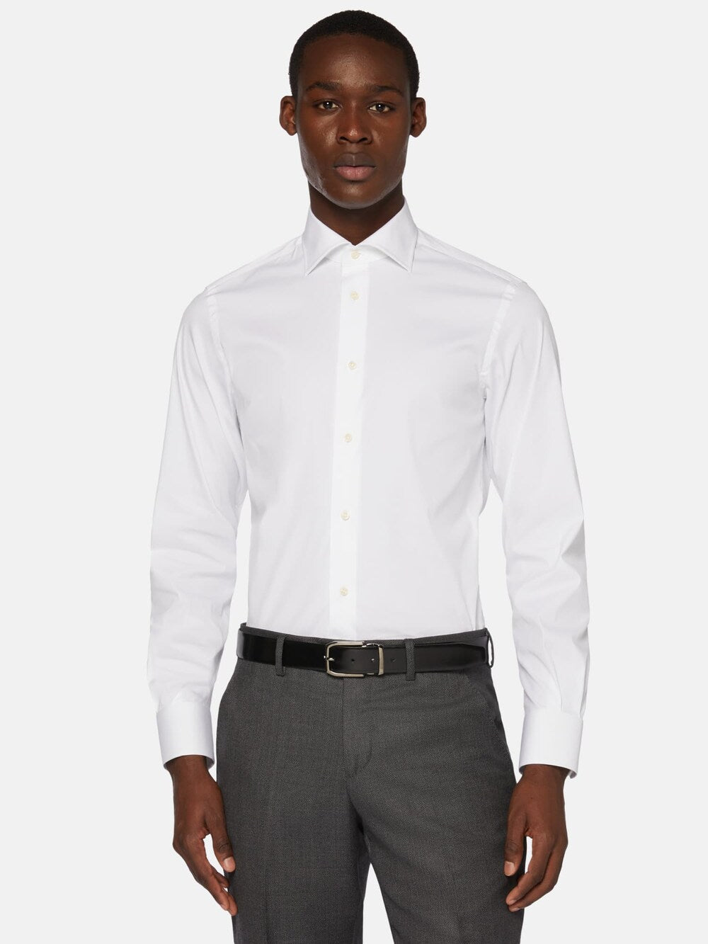 Boggi Milano Regular Fit Button Down Shirt, White