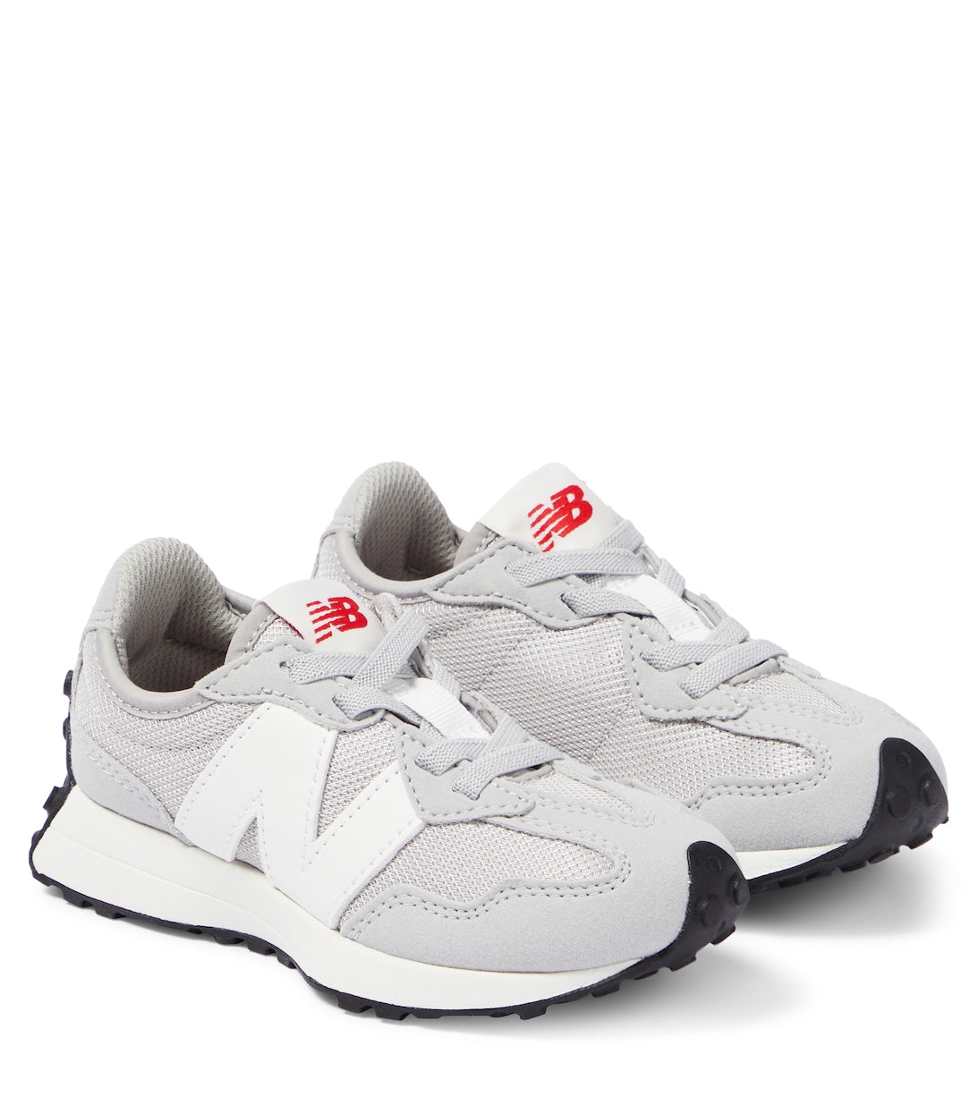 حذاء رياضي 327 Bungee Lace من New Balance، باللون الرمادي